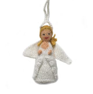 Hand Knit Angel Ornament Plushie Depot