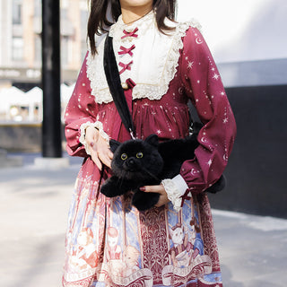 Black Cat Plush Purse – Kawaii Bag for Girls & Teens