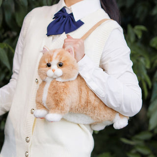 Ginger Cat Bag – Plush Shoulder Bag for Cat Lovers Ginger Cat Bag