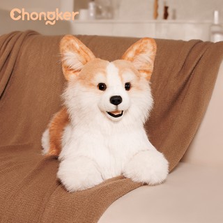 2.2lbs Corgi Dog Plush – Handmade Realistic Weighted for Dog Lovers & Kids Corgi Plush