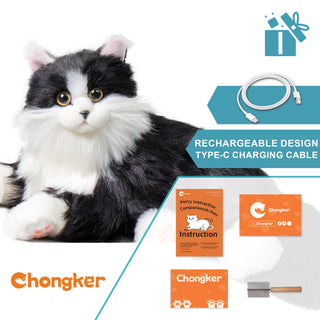 Percy Robot Cat – Interactive Weighted Comfort Toy Tuxedo Percy 1.1