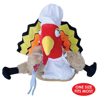 Thanksgiving Plush Chef Turkey Hat | Plushie Depot