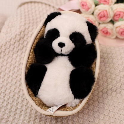 Adorable Baby Panda Plushies 8" Black Stuffed Animals - Plushie Depot