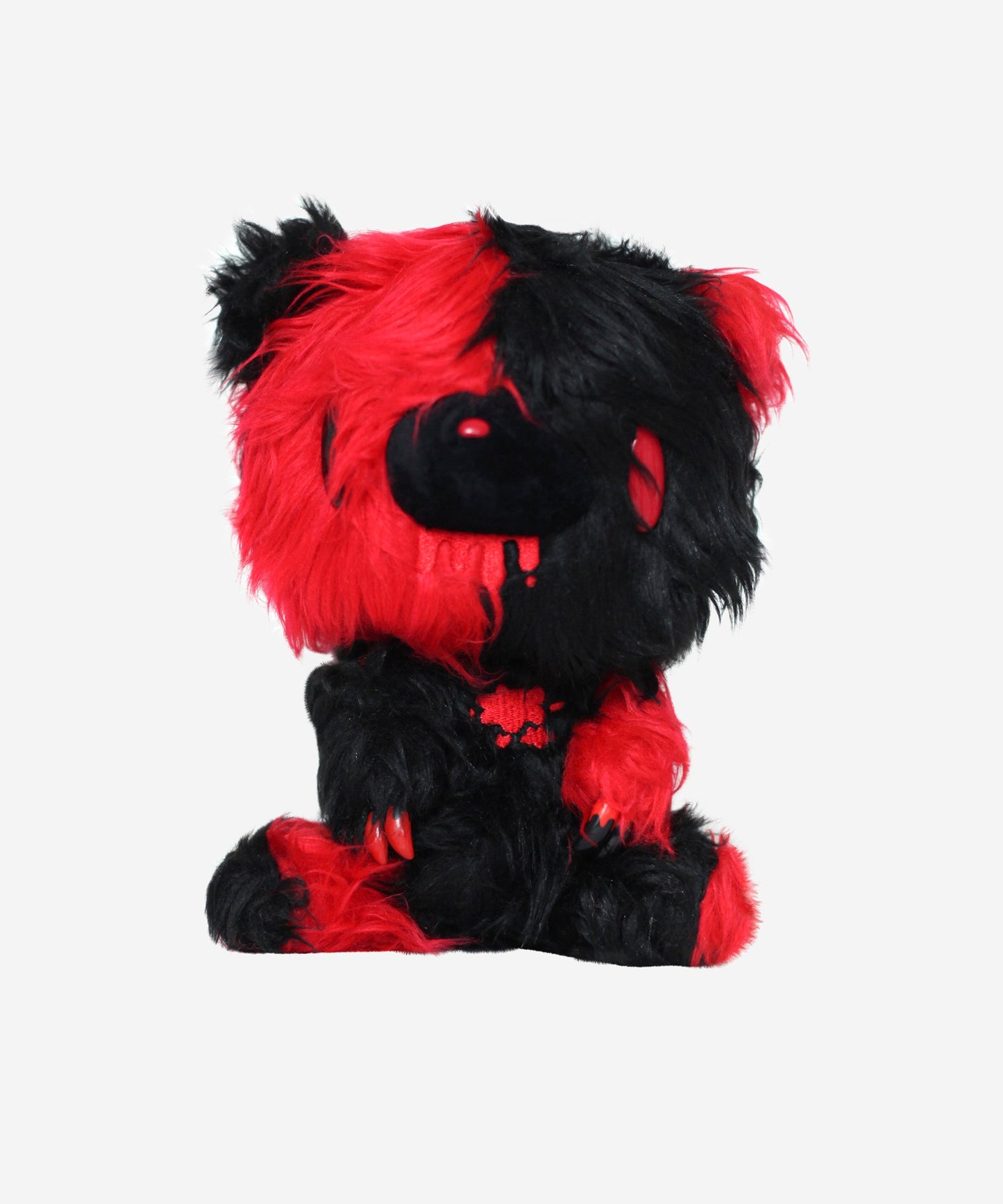 Shaggy Monotone Red/Black Gloomy Bear 7" Plush PLUSH - Plushie Depot