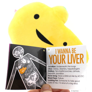 Liver Plush - I'm a Liver Not a Fighter