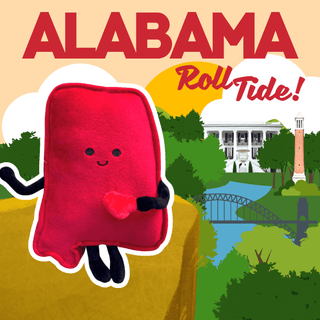 Alabama State Stuffed Plush | Plushie Depot