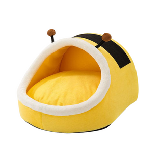 Adorable Pet Beds, Semi-closed, Plush Thickened for Cats and Small Dogs Plushie Depot