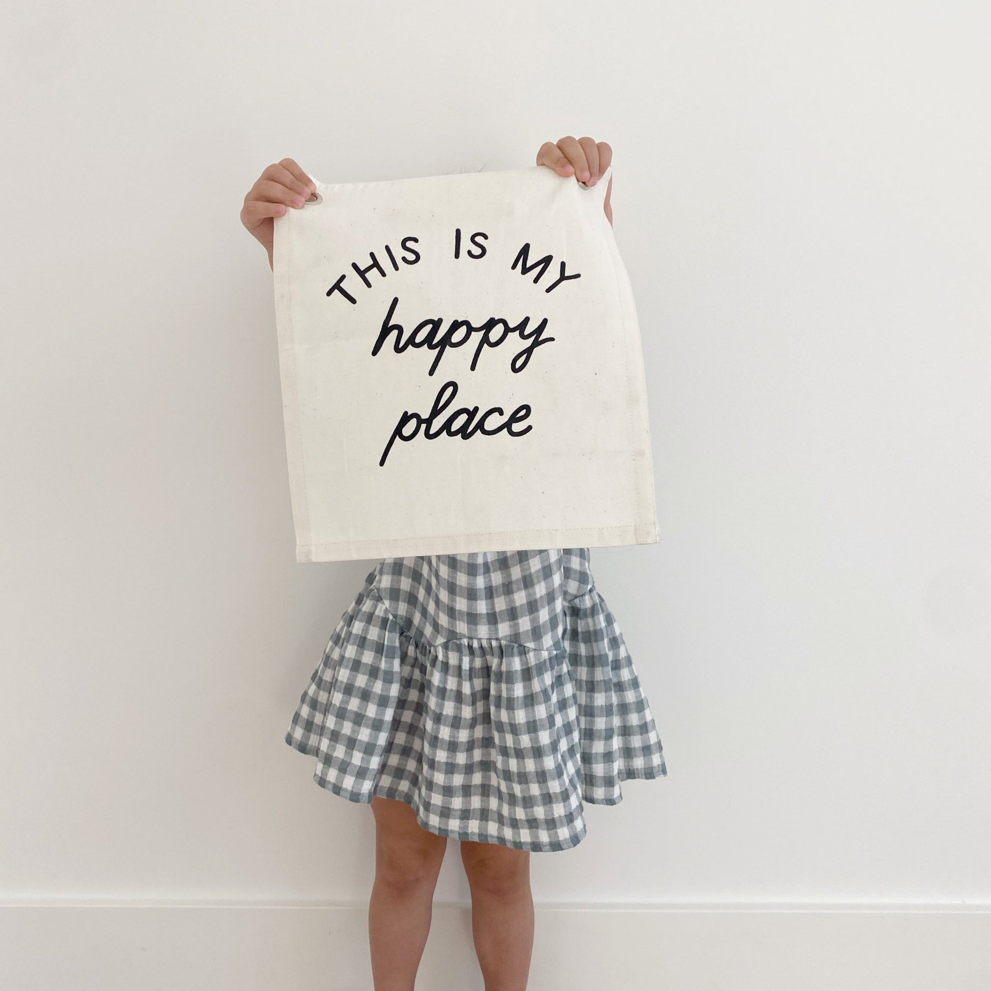 happy place banner Wall Hanging - Plushie Depot