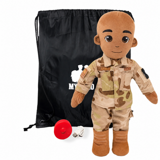 Air Force Daddy Doll | Military Doll | Recordable Male Dark Bald