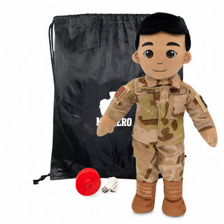 Air Force Daddy Doll | Military Doll | Recordable Male Tan Black