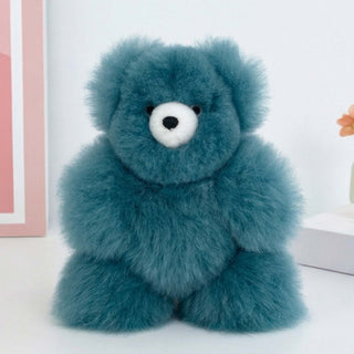 Fantasy Alpaca Stuffed Animal - Bear - Micro 7" Teal
