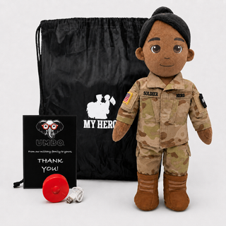 Army Daddy Doll | Military Doll & Army Doll | Recordable Female Dark Black