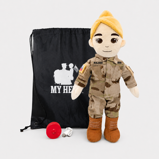Army Daddy Doll | Military Doll & Army Doll | Recordable Female Fair Blonde
