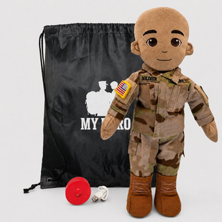 Army Daddy Doll | Military Doll & Army Doll | Recordable Male Tan Bald