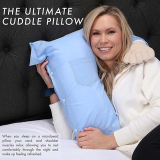 Boyfriend Pillow - Microbead Filling With Cotton Shirt - Always Cozy and Huggable