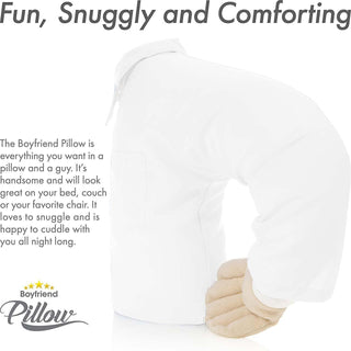 Boyfriend Pillow - Microbead Filling With Cotton Shirt - Always Cozy and Huggable