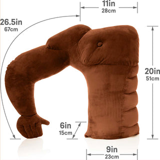 Muscle Man Pillow - Man Chest Pillow with Benefits & Support