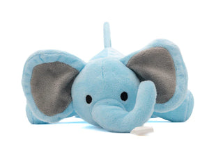 Blue Baby Elephant Pacifier Holder – Elephant Stuffed Animal 7"