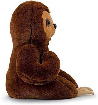 Sloth Plush Dark Brown Stuffed Animal 12"