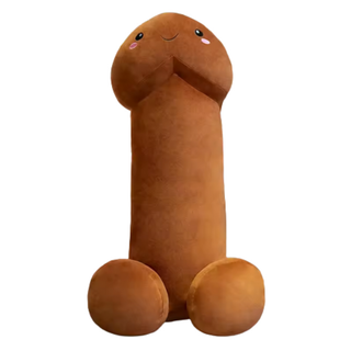 Happy the Penis Plushie 12" Brown