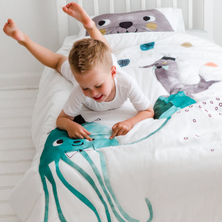 Jellyfish Toddler Comforter Toddler Comforter - Plushie Depot