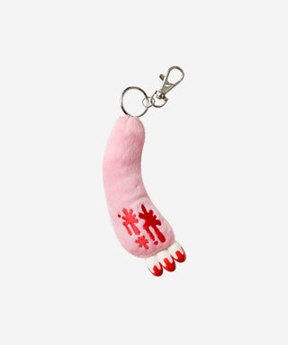Porte-clés en peluche avec griffes d'ours sombres