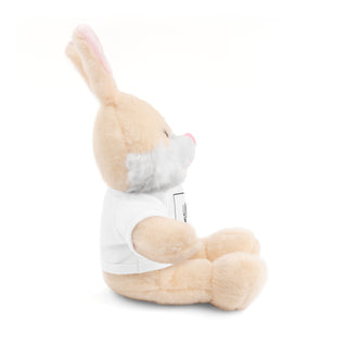 8" Bunny Rabbit Plush w/ Custom Tee Plushie Depot