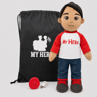 Custom Doll | Personalized Plush & Recordable Comfort Doll Female Tan Black