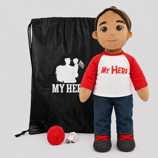 Custom Doll | Personalized Plush & Recordable Comfort Doll Female Tan Brown