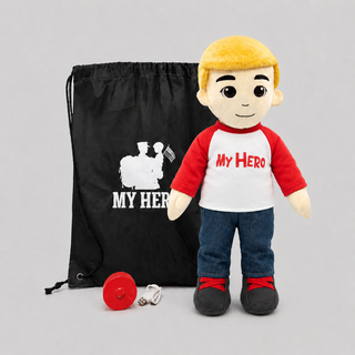 Custom Doll | Personalized Plush & Recordable Comfort Doll Male Fair Blonde