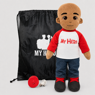 Custom Doll | Personalized Plush & Recordable Comfort Doll Male Tan Bald
