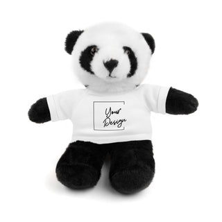 8" Panda Plush w/ Custom Tee Plushie Depot