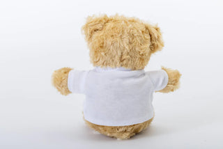 8" Happy Teddy Bear w/ Custom Tee Plushie Depot