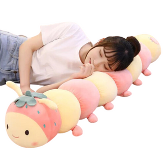 Cute Fruit Caterpillar Children's Long Plush Toy Pillow Stuffed Animals - Plushie Depot