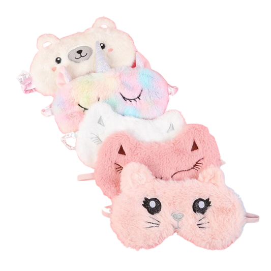 Cute Plush Animal Sleeping Masks Sleep Masks - Plushie Depot