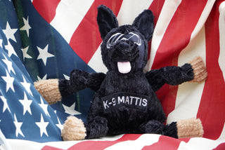 HuggleCause™, Project K-9 Hero, K-9 Mattis Knottie® Plush Dog Toy, Large