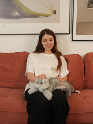 Silver British Shorthair Cat Plush