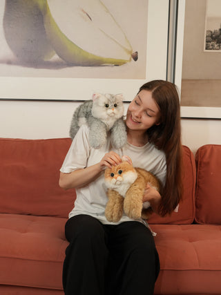 Golden British Shorthair Cat Plush