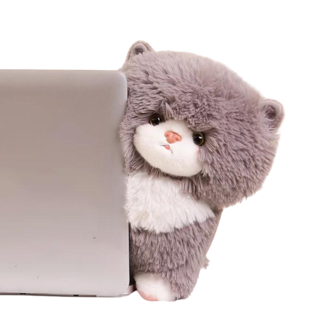 Fluffy Mr. Kitty Plushie Stuffed Animals - Plushie Depot