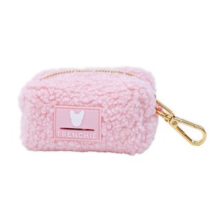 Frenchie Poo Bag Holder - Teddy Pink OS