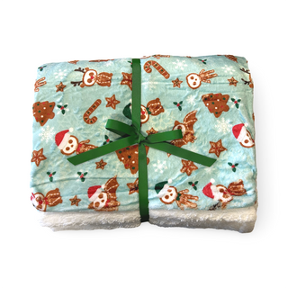 Spooky Christmas Plush Blanket - GingerDead