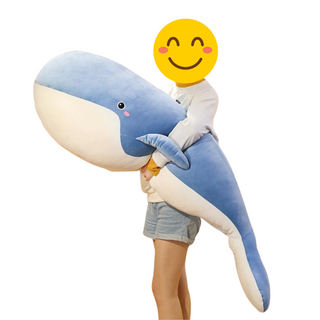 Giant Blue Whale Plush Toy Plushie Depot