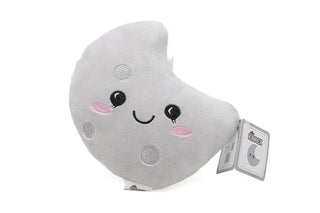 Grey Moon Plush Stuffed Toy - Kid Stuffed Star Toy 6.5"