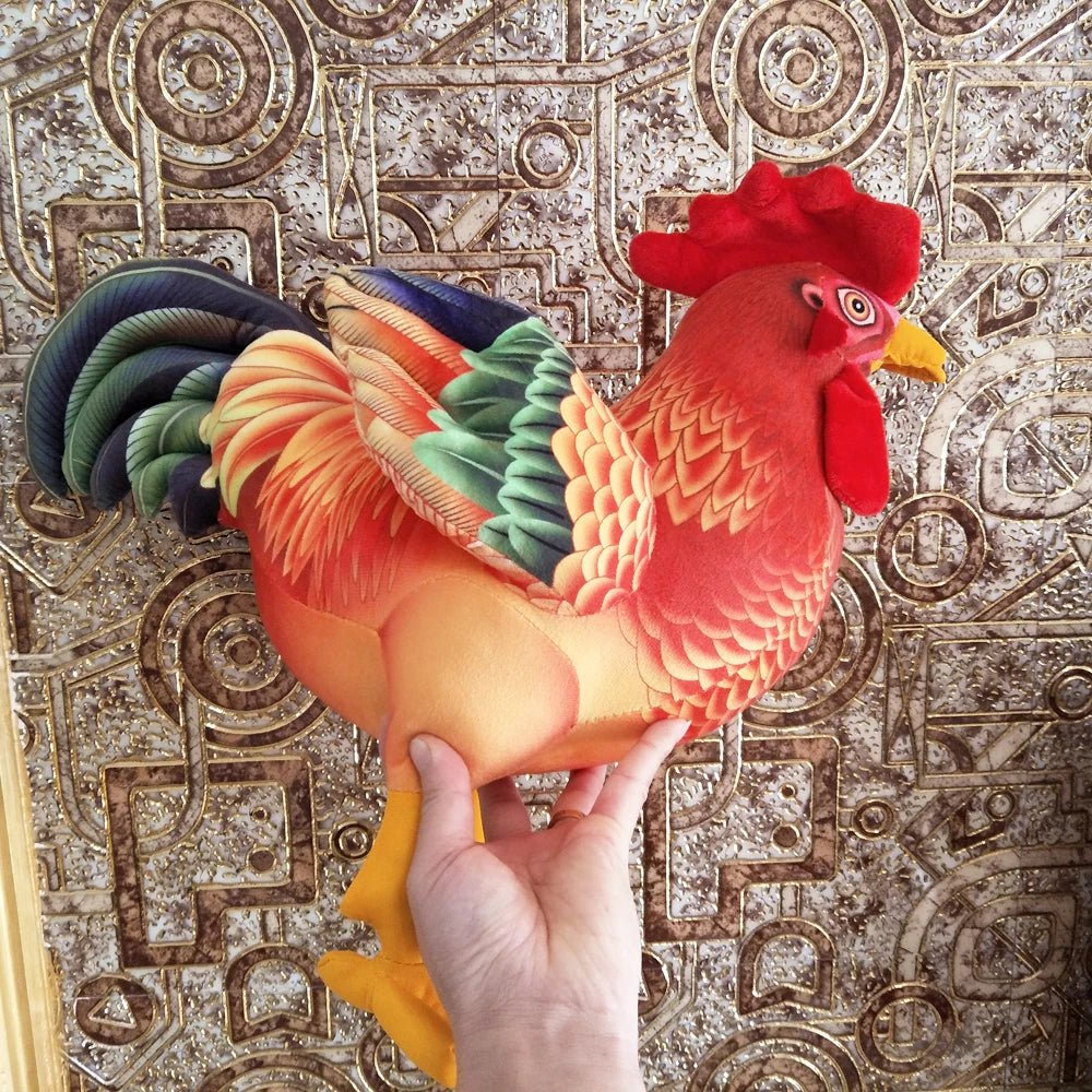 Rainbow Rooster Plushie Stuffed Animals - Plushie Depot