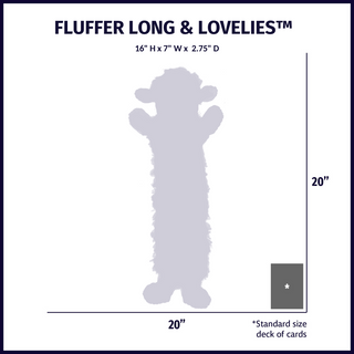 Penelope Pig Fluffer Long & Lovelie™ Durable Plush Dog Toy