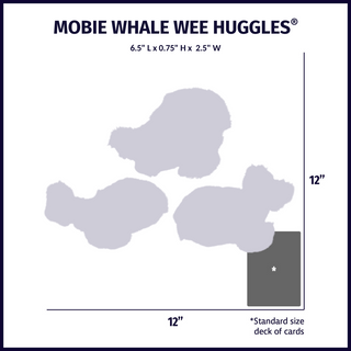 Mobie Whale Wee Huggles® Plush Dog Toys, 3 Pack