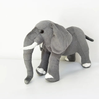 Realistic African Elephant Plush Toy - Plushie Depot
