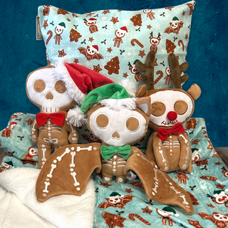 Spooky Christmas Plush Blanket - GingerDead