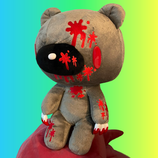GREY 18" PLUSH - Very Bloody Gloomy Bear Plushie Depot
