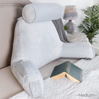 Medium Husband Pillow Oversized Back Pillow with Arms